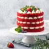 Four Layer Red Velvet Naked Cake